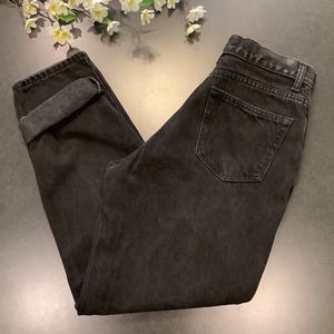 Vintage GAP Classic Fit Ankle 90’s High Waist Tapered Mom Jeans Faded Black